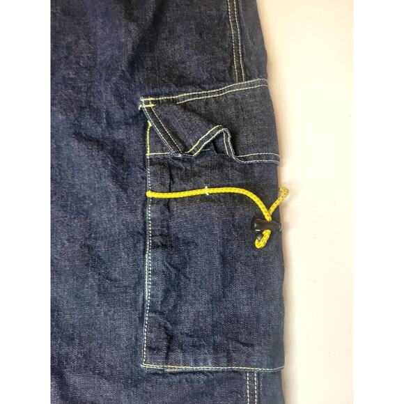 Vintage Tommy Jeans Tommy Hilfiger Carpenter Shorts/Jorts Y2K Baggy Denim| Sz 38 - Picture 4 of 16